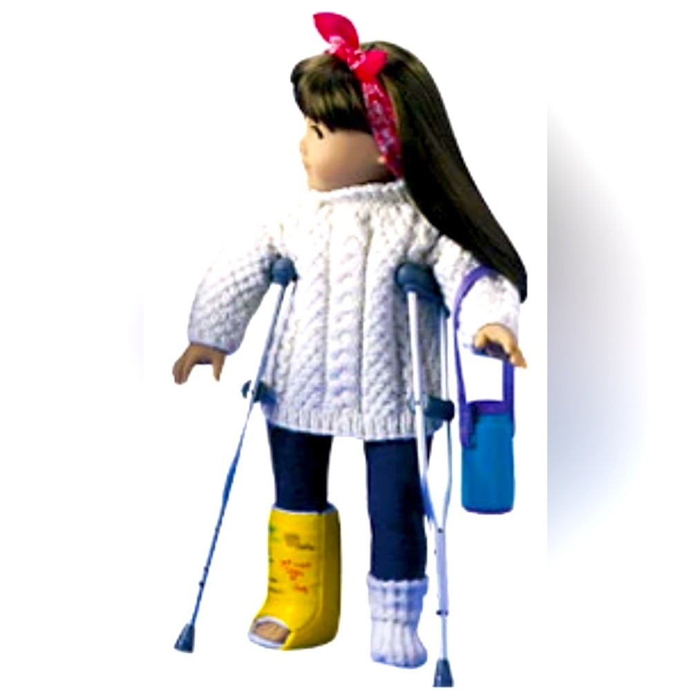 American Girl Apres Ski Outfit, Cast & Crutches Set - Picture 2 of 9